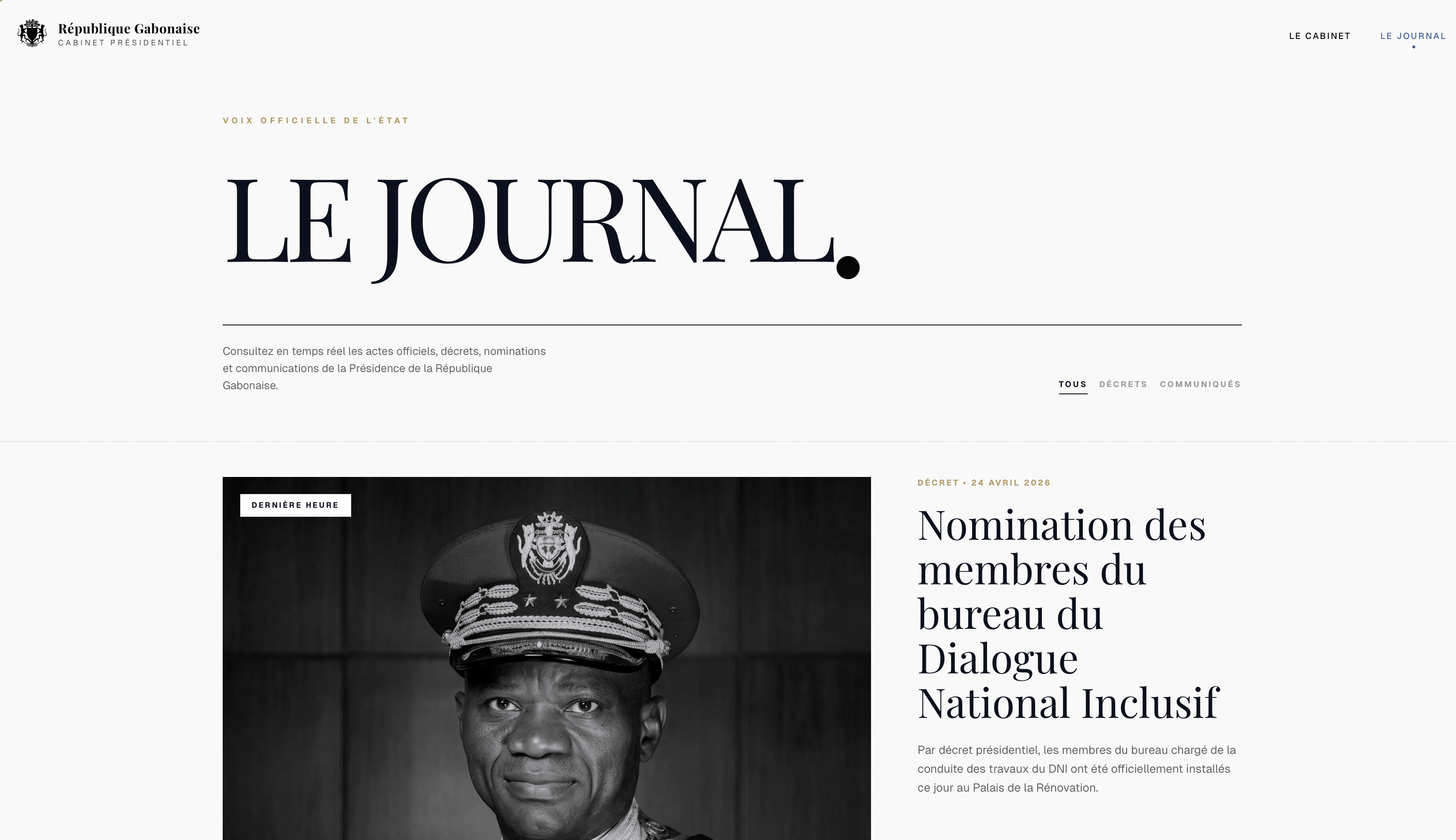 Cabinet Présidence Gabon screenshot 9