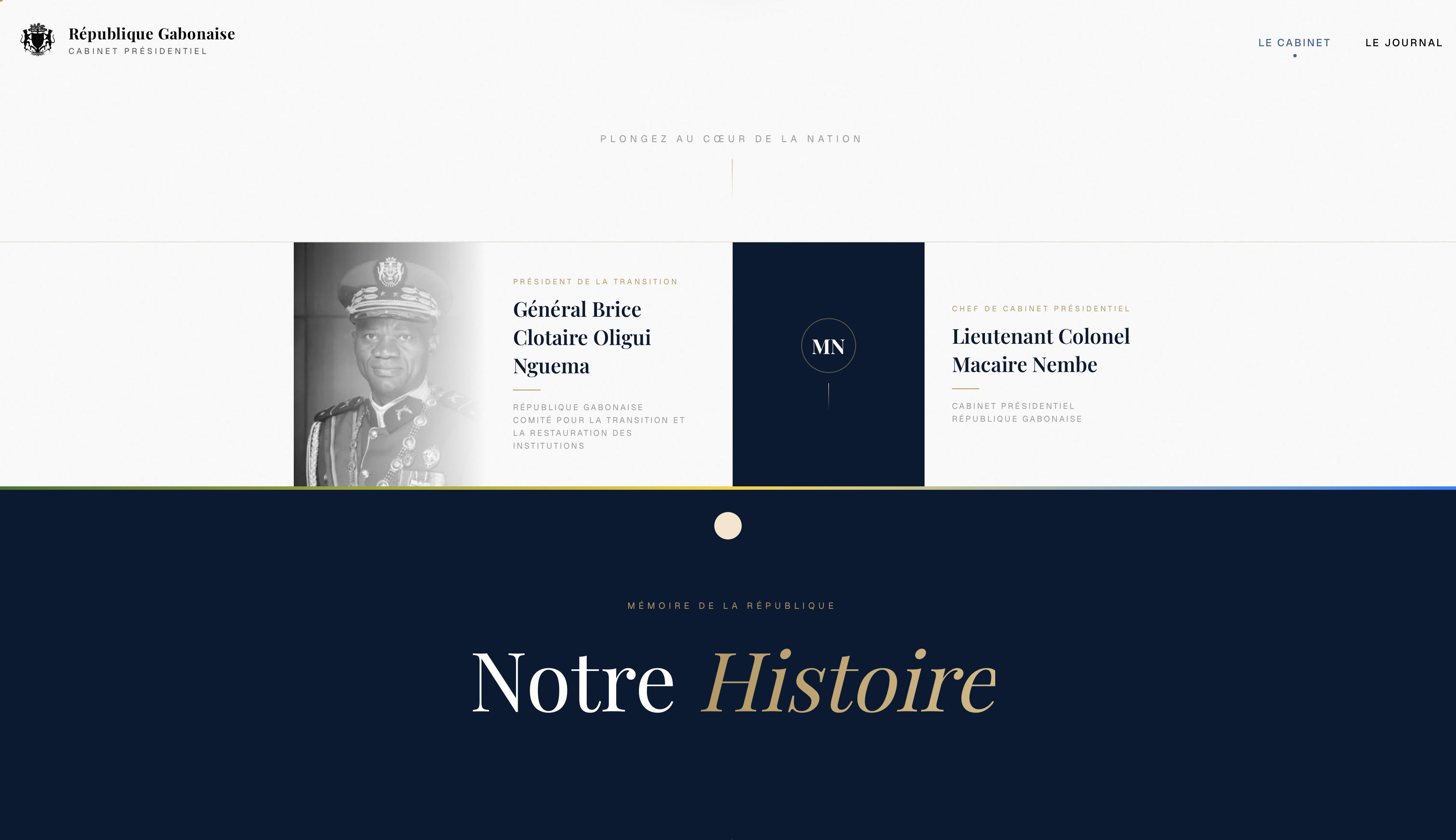 Cabinet Présidence Gabon screenshot 1
