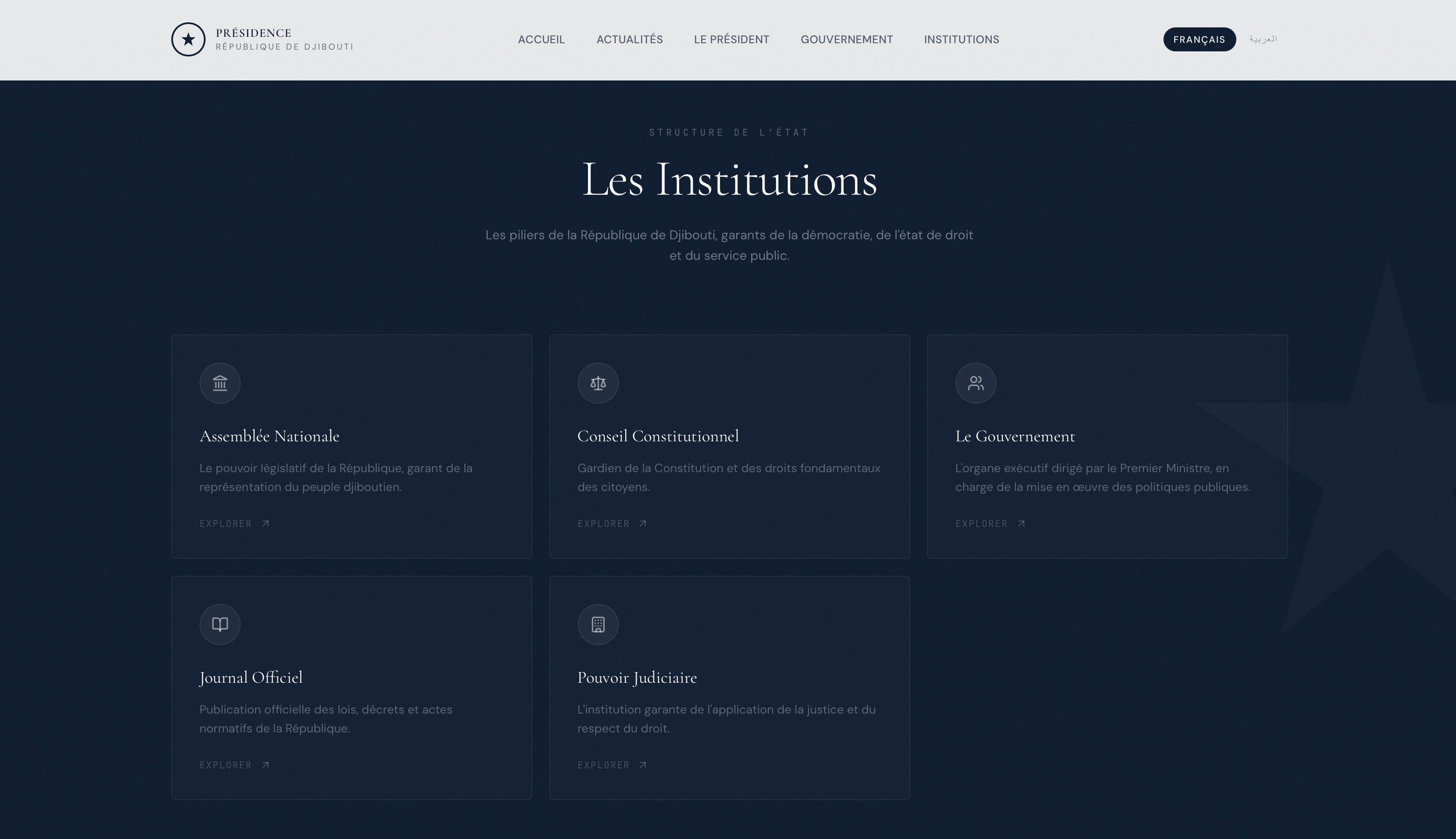 Présidence Djibouti screenshot 2